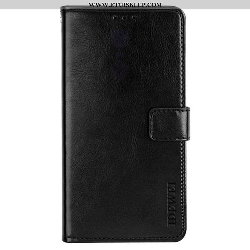 Etui Folio do iPhone 14 Pro Imitacja Skóry Idewei